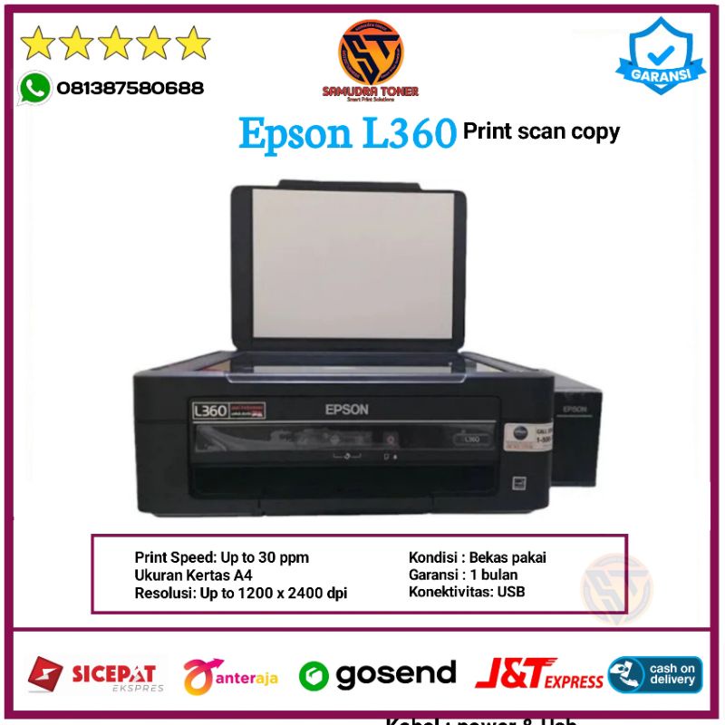 Jual Printer Epson L360 Series Print scan copy A4 Berkualitas | Shopee ...