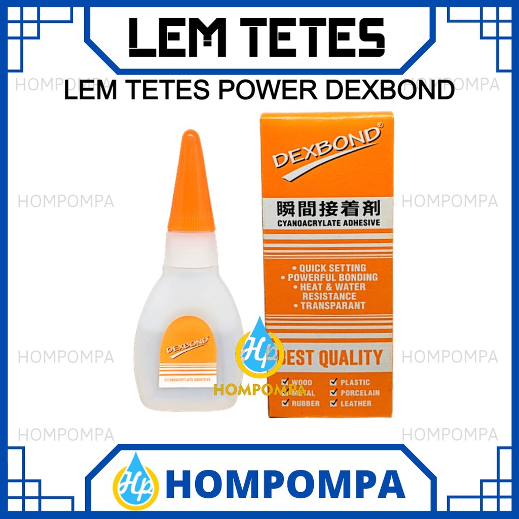 Jual Lem Tetes Power Glue Dexbond Instant Glue Lem Setan Cair Ml Dextone Shopee Indonesia