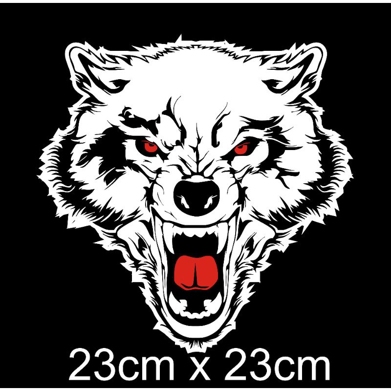 Jual stiker cutting sticker kepala serigala | Shopee Indonesia
