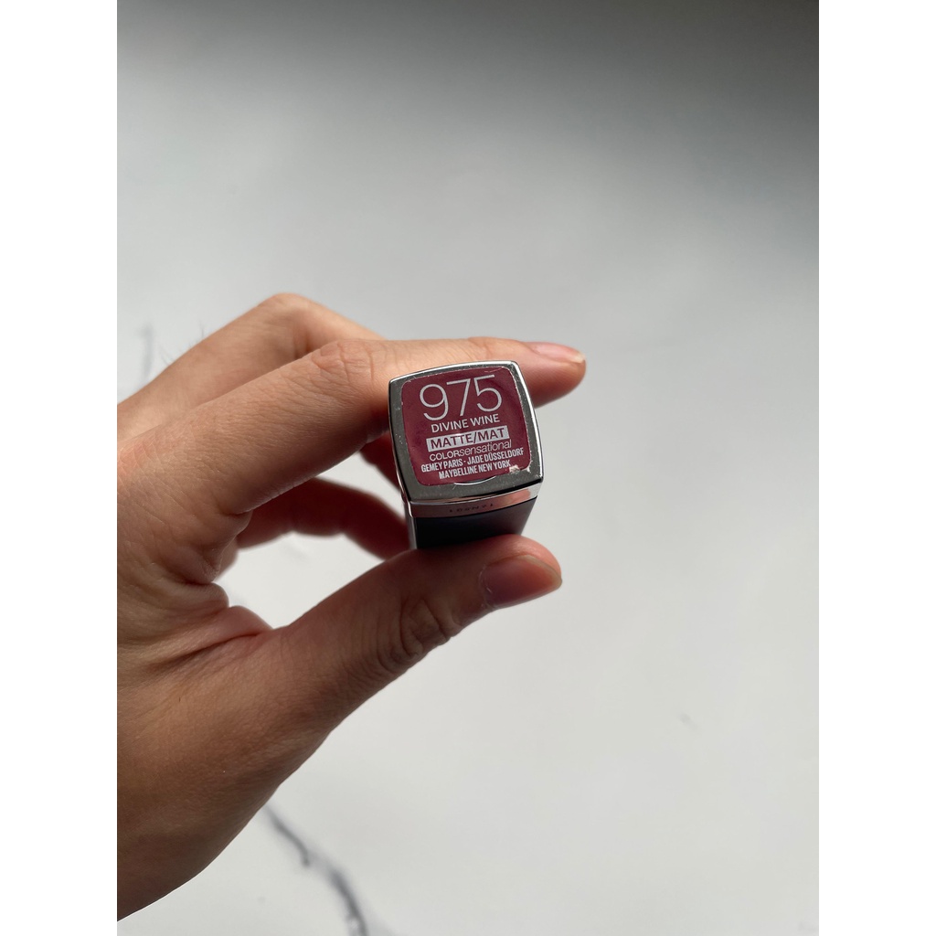 Jual Maybelline Color Sensational Matte Lipstick 975 Divine Wine ...