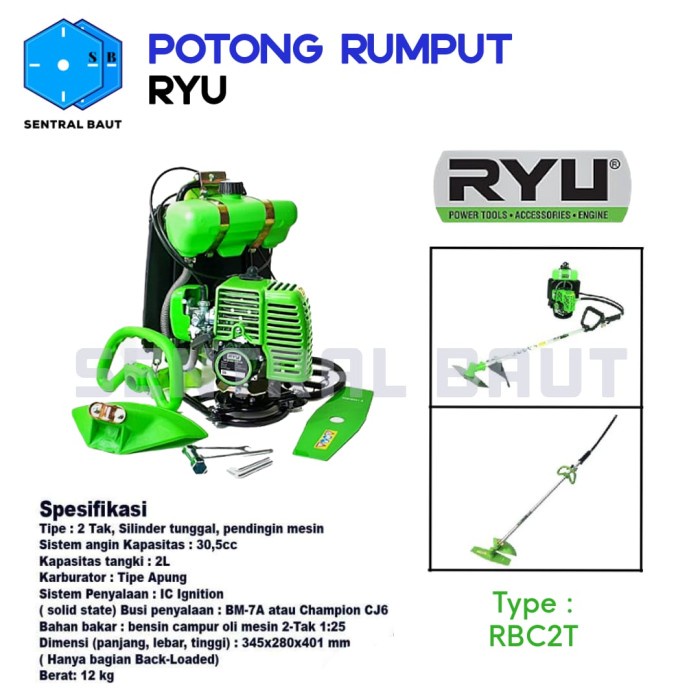 Jual SENTRAL BAUT || Potong Rumput RYU RBC2T | Shopee Indonesia