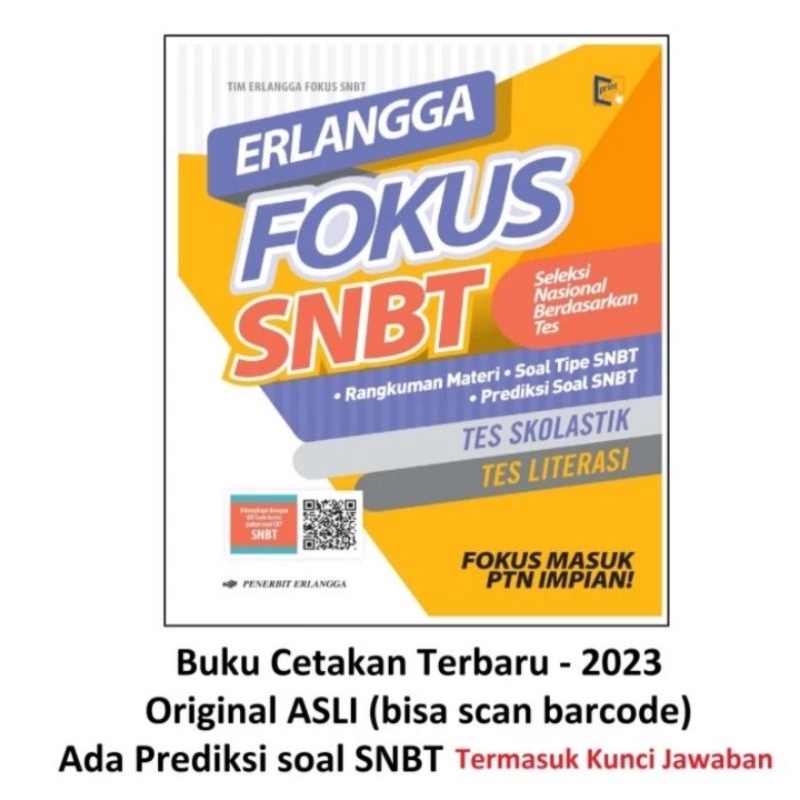 Jual Ori Buku Teks Erlangga Fokus Snbt Edisi Terbaru Penerbit Erlangga