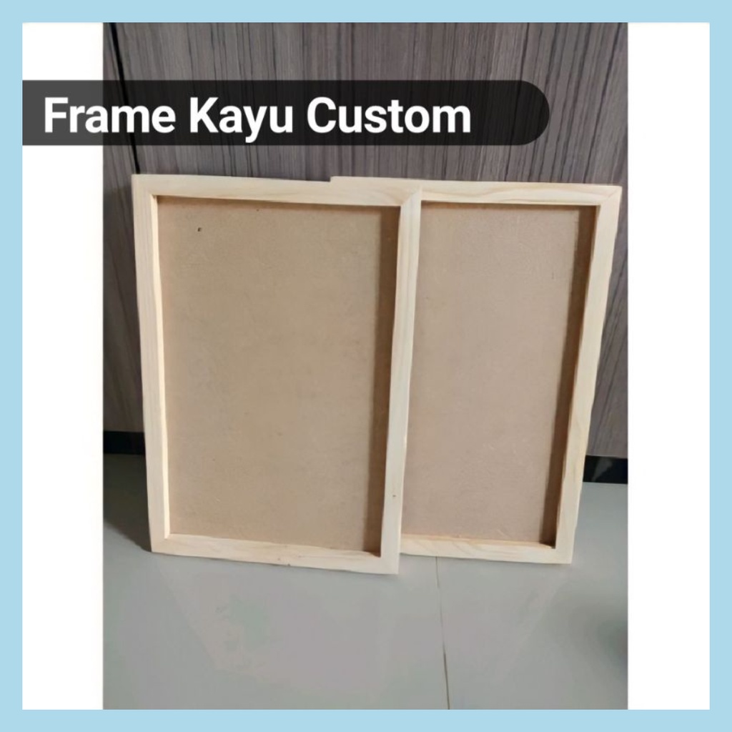 Jual Frame Kayu 70x30 | Frame Kayu 60x23 | Frame Kayu 50x22 | Pigura ...