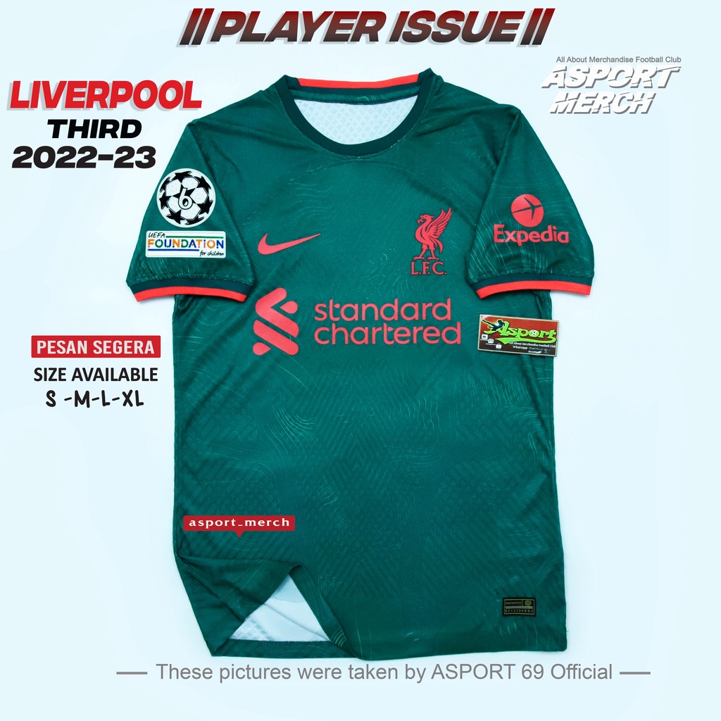 Jual PLAYER ISSUE JERSEY LIVERPOOL 3RD THIRD 2022 2023 JERSEY LFC PREMIUM  HIGH QUALITY