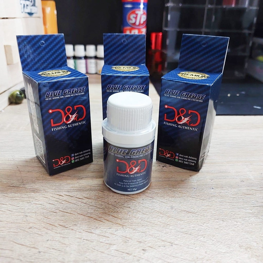 Jual Blue Grease DND (Deni Nak Daloeng) Maintenance For Reel 50g