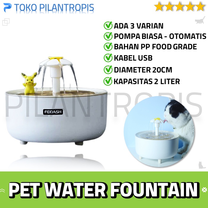 Jual PET WATER FOUNTAIN DISPENSER TEMPAT MINUM KUCING AIR MANCUR