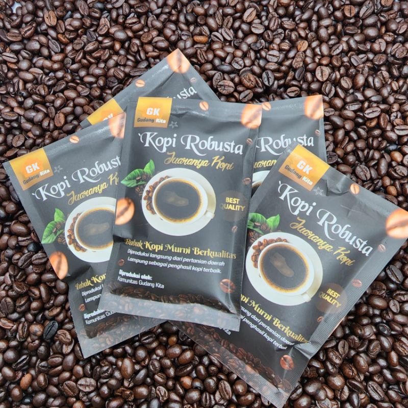Jual Kopi Sachet/Kopi Robusta/Robusta Lampung/Bubuk Kopi Lampung/Kopi