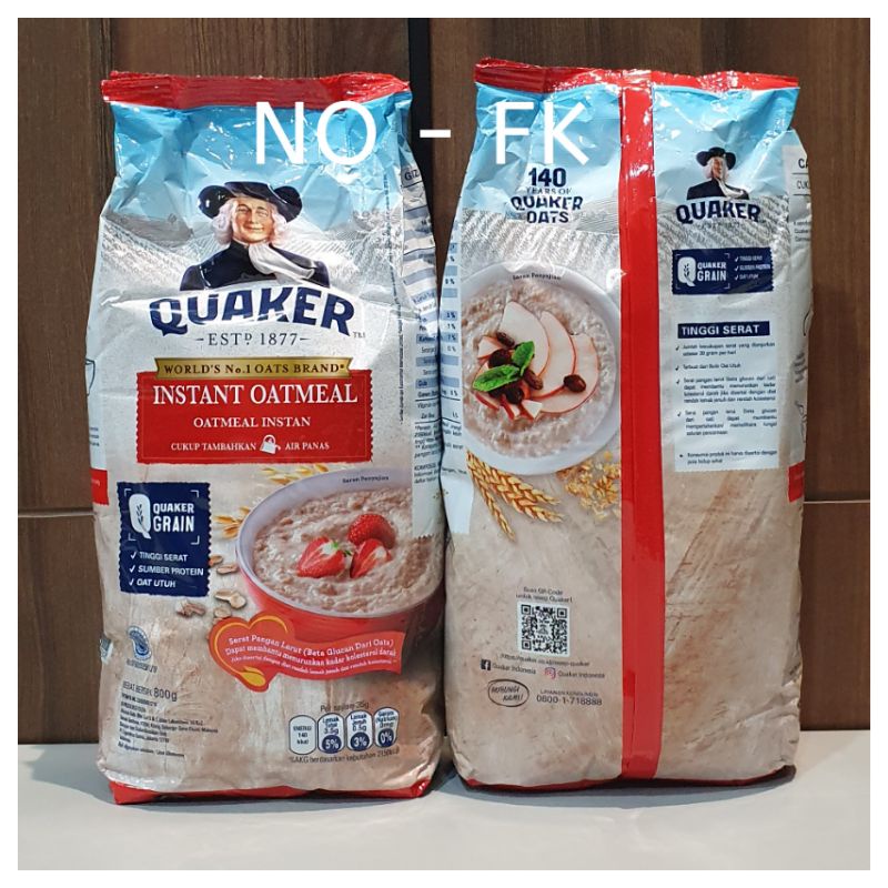 Jual Quaker oat instant oatmeal merah 800 gr 800gr oats | Shopee Indonesia