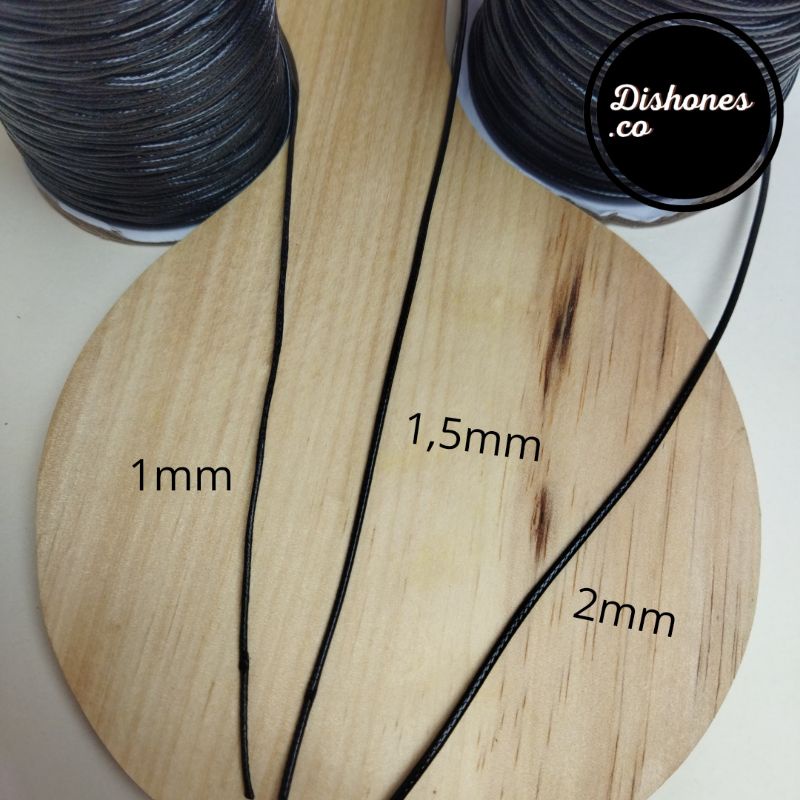 Jual (Per Roll) Tali Korea Hitam 1mm 1.5mm 2mm / Tali Korea Anti Karat ...