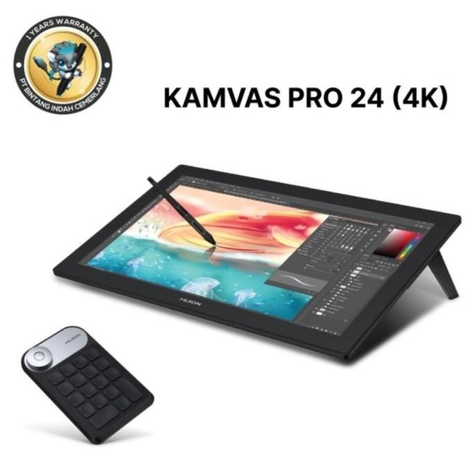 Jual Huion Kamvas Pro 24 4K Srgb 140% Drawing Tablet | Shopee Indonesia