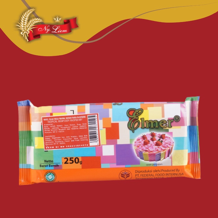 Jual ELMER RASPBERRY Tropical Rhapsody Cokelat Compound 250 gram ...