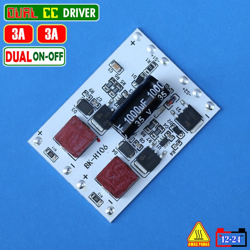 Jual Driver Led Dual ON 3A LED Driver 2X MCP 3570 XHP50 SST XML Biled ...