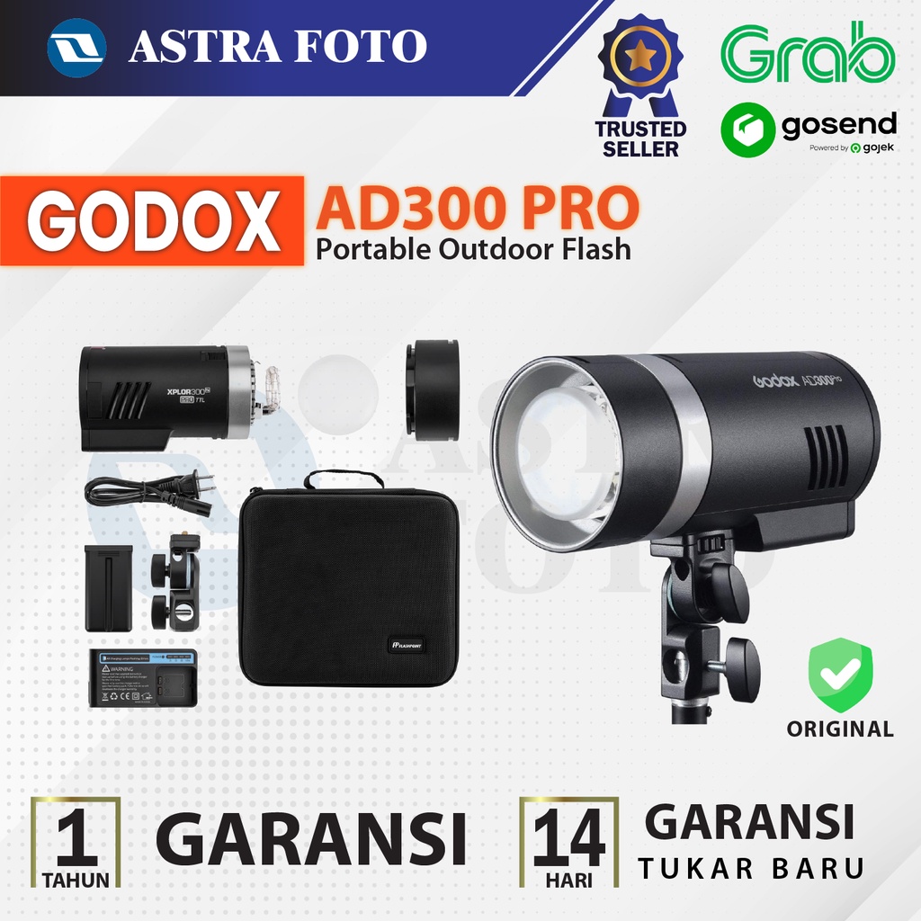 Jual Godox Ad300 Pro Ad300pro Portable Outdoor Flash Ad 300 Pro