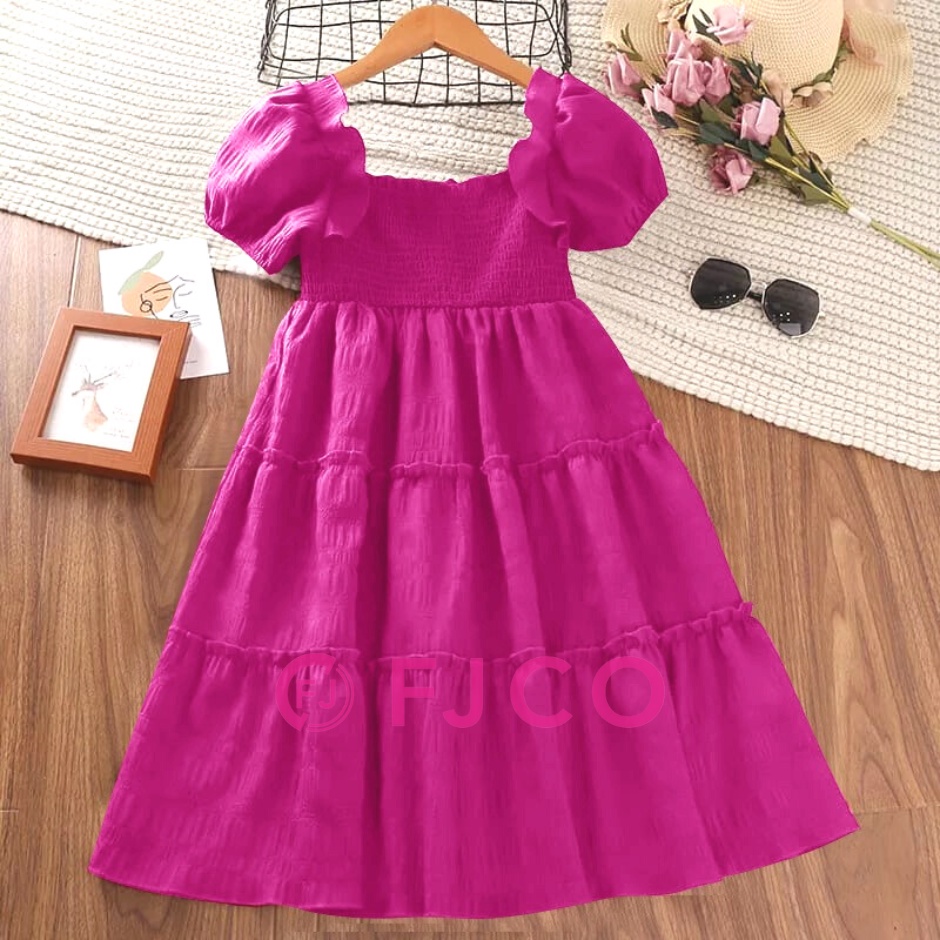 Jual Baju Dres Anak Perempuan Sindy Size 3-15 Tahun Baju Dress Anak