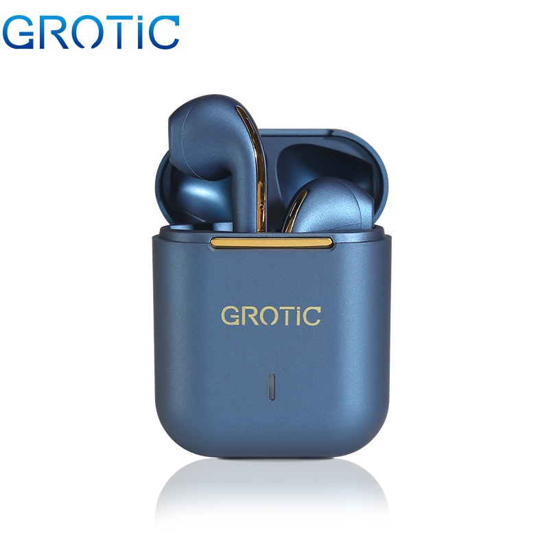 Jual GROTIC Headset Bluetooth Stereo Bass HiFi Music TWS Earphone