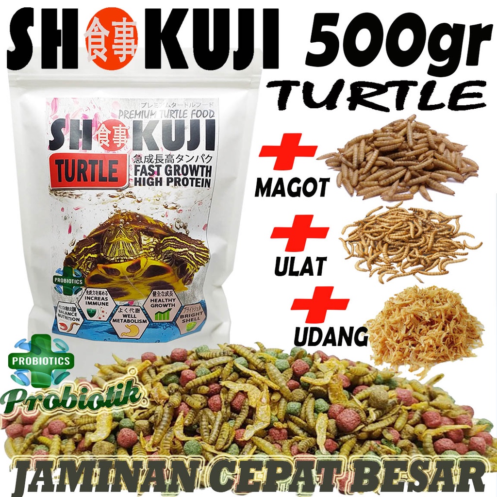 Jual 500GR SHOKUJI PELET BRAZIL RES CST MONBI PELET KURA AMBON MAKANAN ...