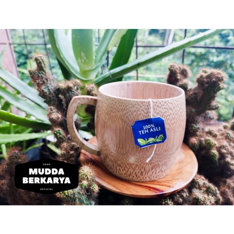 Jual Gelas Mug Cangkir Bambu Bamboo Cup Gelas Kopi Teh Unik Souvenir Murah Gelas Kayu 8c 2115