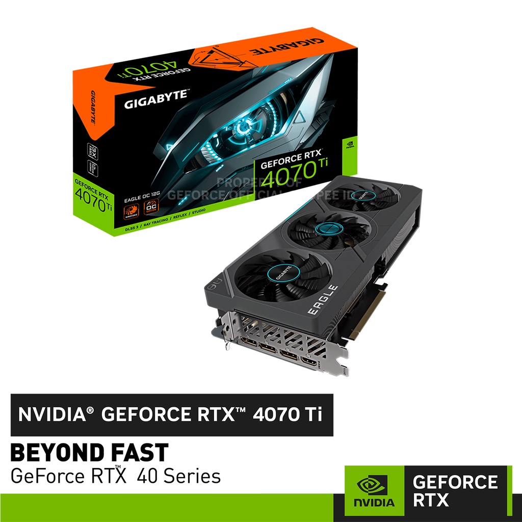 Jual GIGABYTE GeForce RTX 4070 Ti EAGLE OC | 12GB GDDR6X | Shopee Indonesia