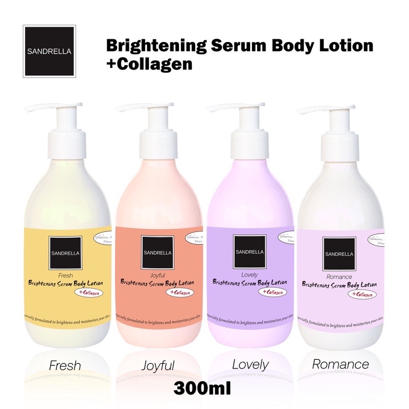 Jual SANDRELLA BRIGHTENING BODY LOTION AND COLAGEN 300ml | Shopee Indonesia