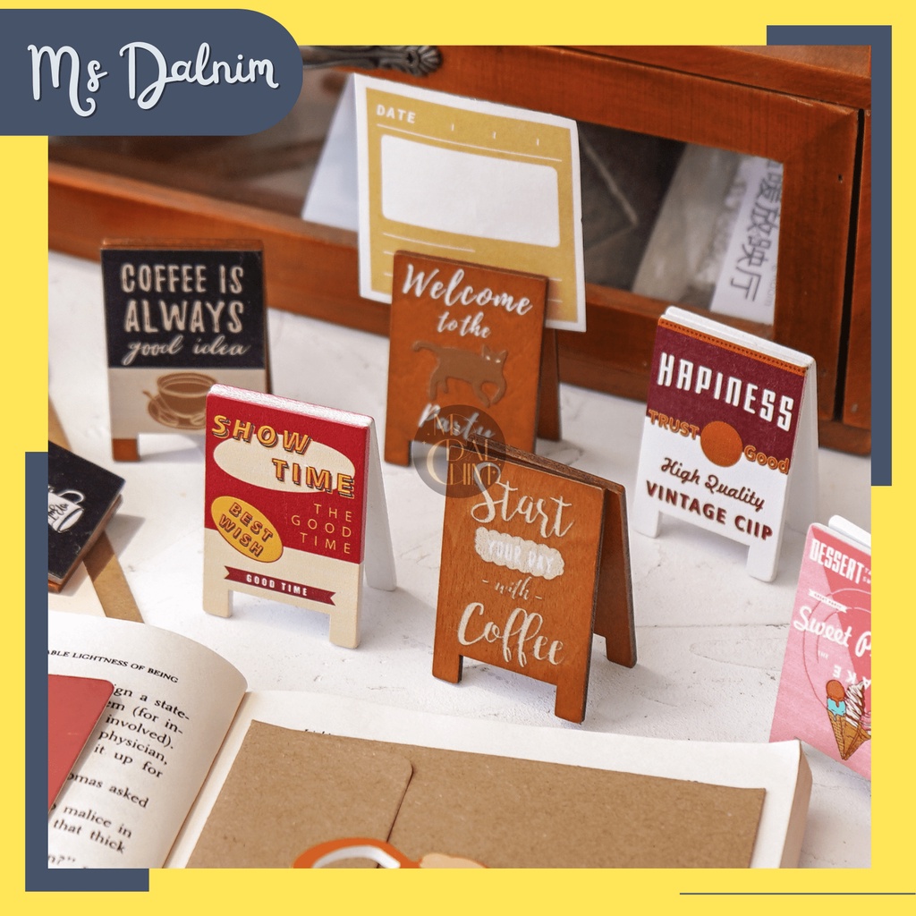 Jual Penjepit Memo Kertas Note Catatan Papan Miniatur Coffee Shop Club ...