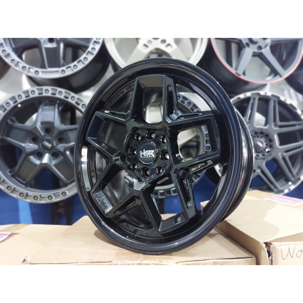 Jual VELG MOBIL RING 17 MODEL RACING ELEGAN WASILE HSR LUBANG 4 BLACK ...