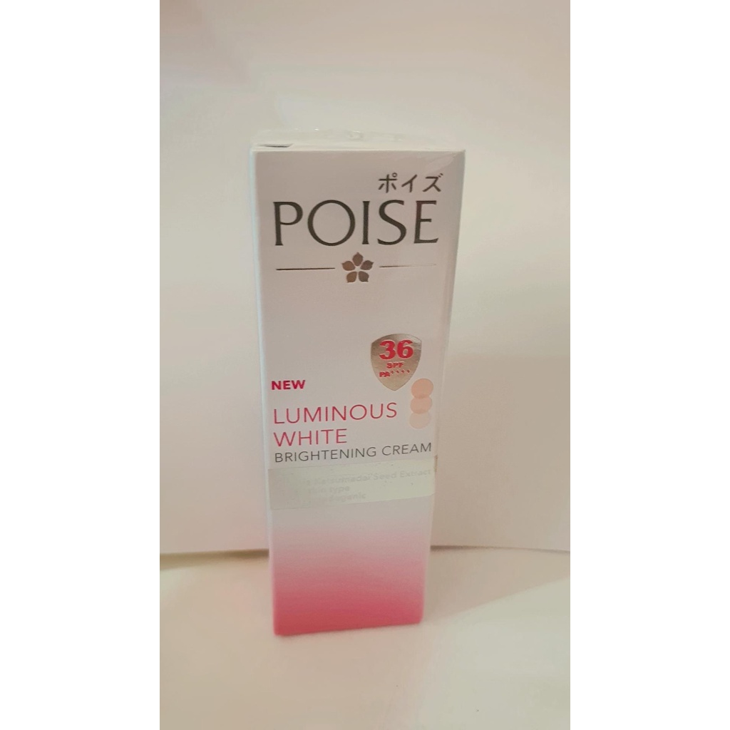 Jual Poise Luminous White Brightening Cream 20gr 36spf Shopee Indonesia 8874