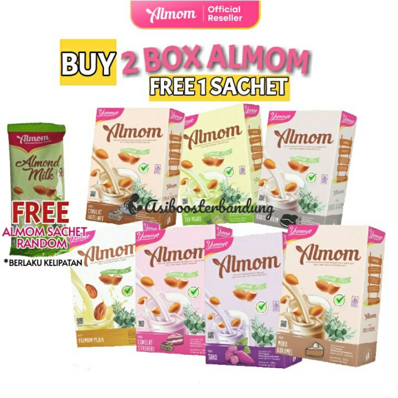 Jual Almom Booster Asi Milk Susu Almom Pelancar Asi Yummys Bubuk Susu Almond Asi Booster Susu 9003