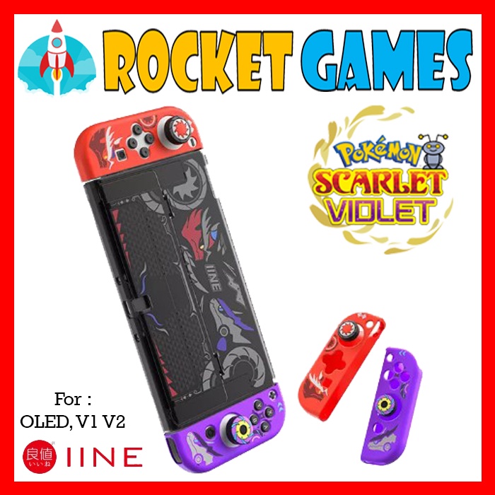 Jual IINE Protective Case Cover Switch OLED V2 Pokemon Scarlet Violet