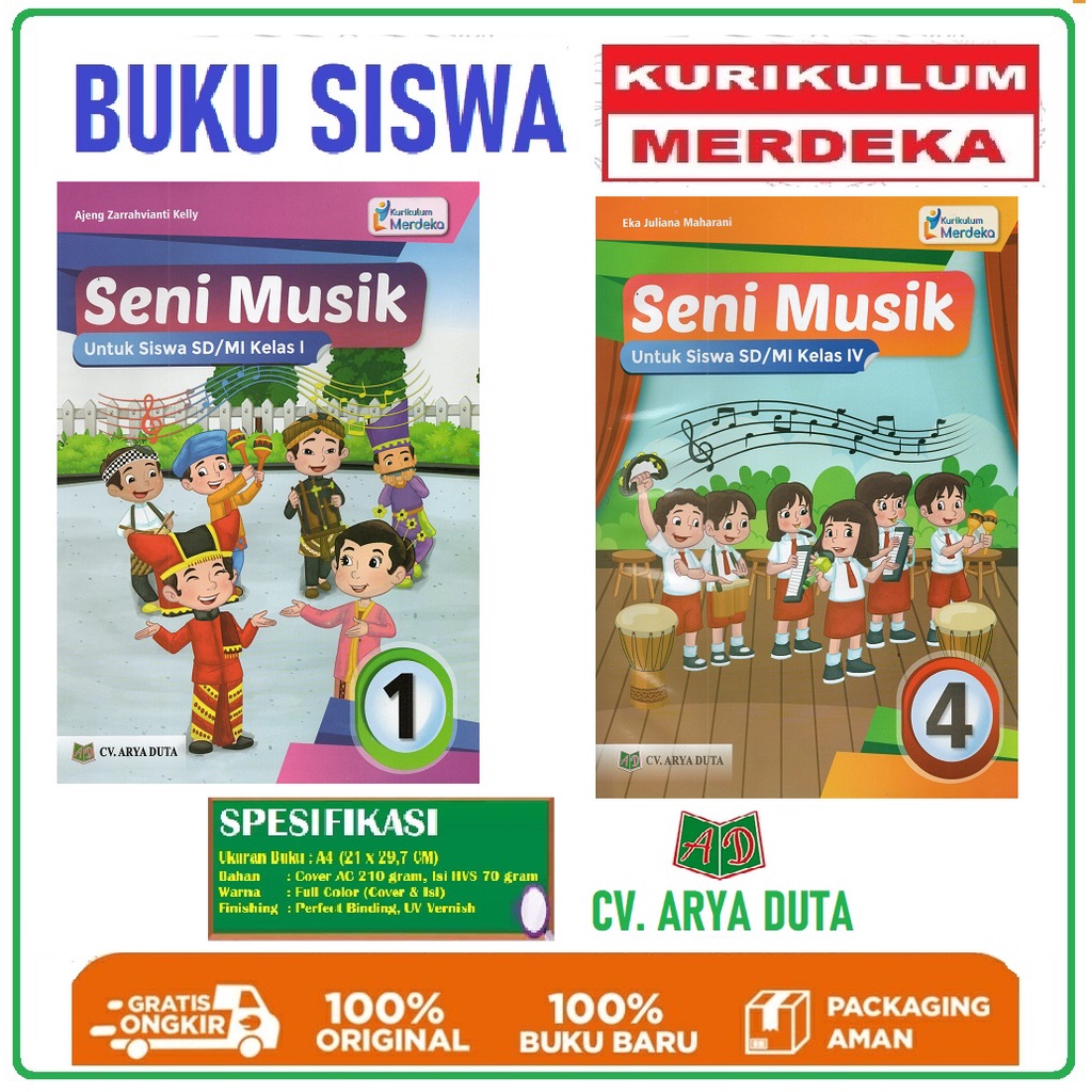 Jual Seni Musik SD / MI Kelas 1, Kelas 4, Kelas 2, Kelas 5 - Kurikulum ...