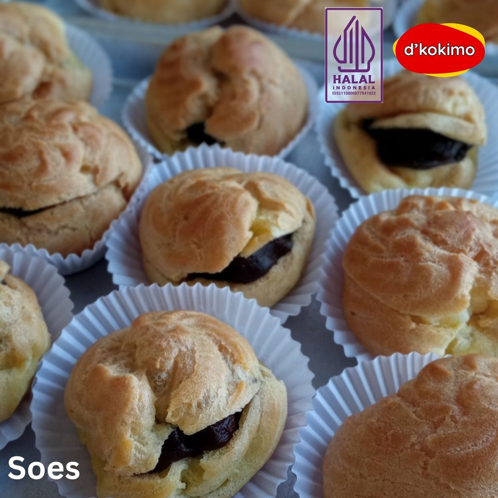 Jual Dkokimo Classic Soes Vanilla And Coklat Choux Isi 12 Pcs Shopee