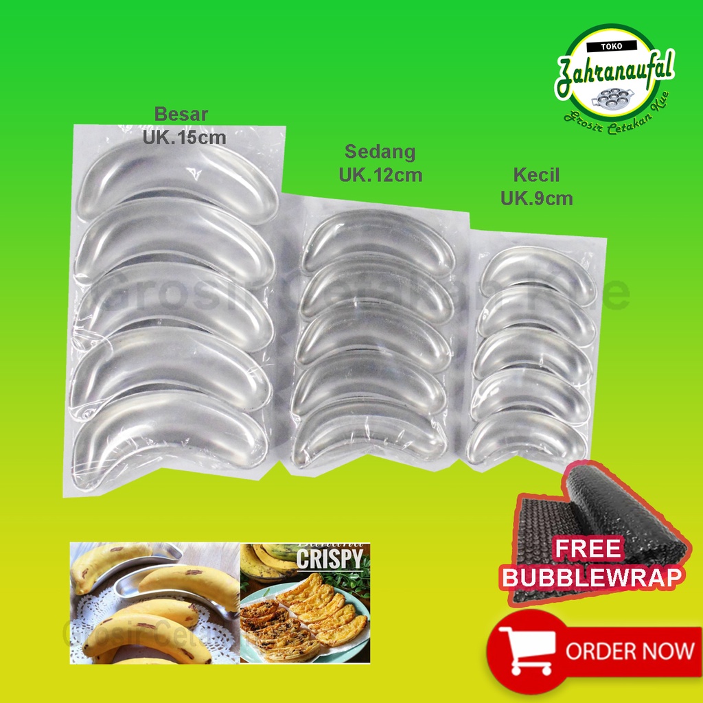 Jual Isi 10 Pcs Cetakan Pisang Banana Crispy Tokyo Cetakan Banana