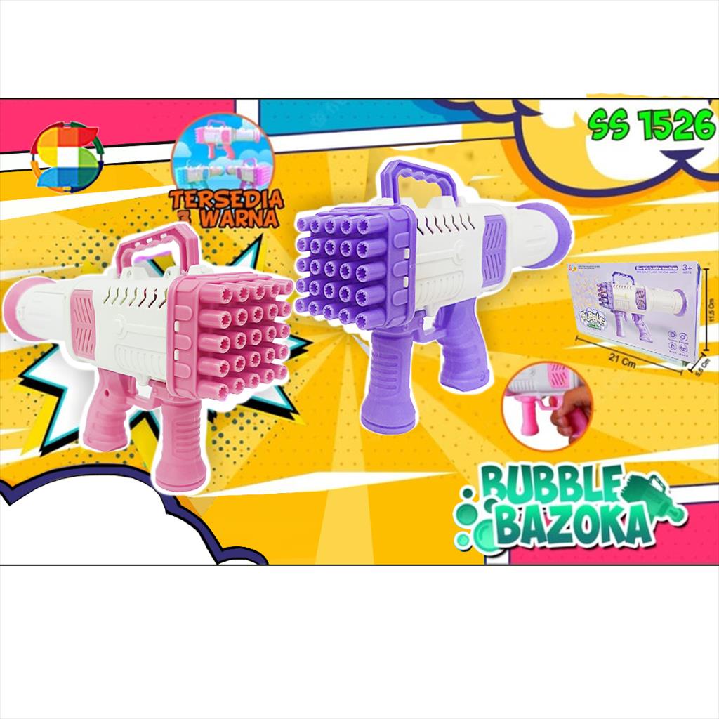 Jual Mainan Bubble Gun Bazoka 25 Hole Rocket Launcher/ Gelembung Sabu ...