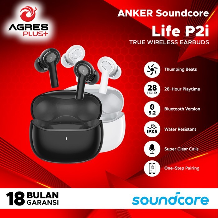 Jual Anker Soundcore Life P I Headset Bluetooth Tws Earphone Bass Up