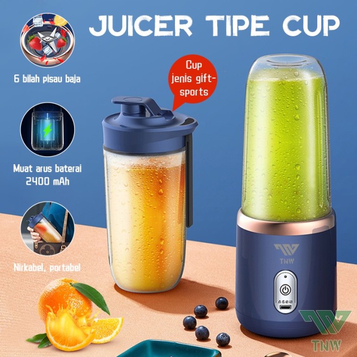 Jual Tnw Jus Blender Pisau Portable Juicer Cup Usb Mini Mixer Ml Shopee Indonesia