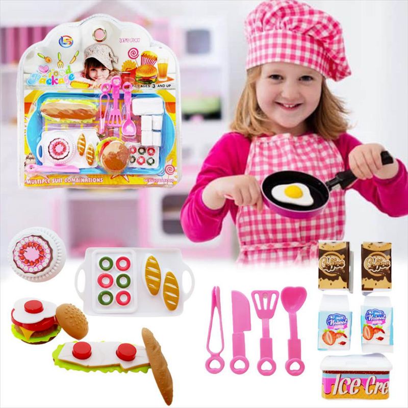 Jual Mainan Edukasi Anak FOOD PACKAGE BURGER SOSIS LF45 | Shopee Indonesia