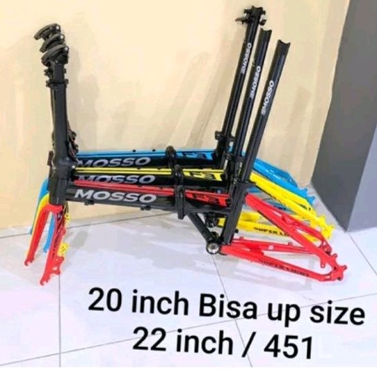 Jual KOMPLIT FRAME SEPEDA LIPAT MOSO F3 TAIWAN 20 / 22 INCH FRAME SELI ...