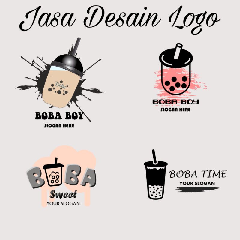 Jual Desain Logo Minuman Boba | Shopee Indonesia