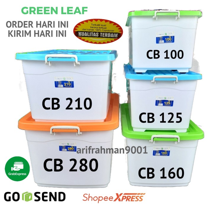 Jual Storage Box Green Leaf - Sierra Container Box 100-125-160-210-280 ...