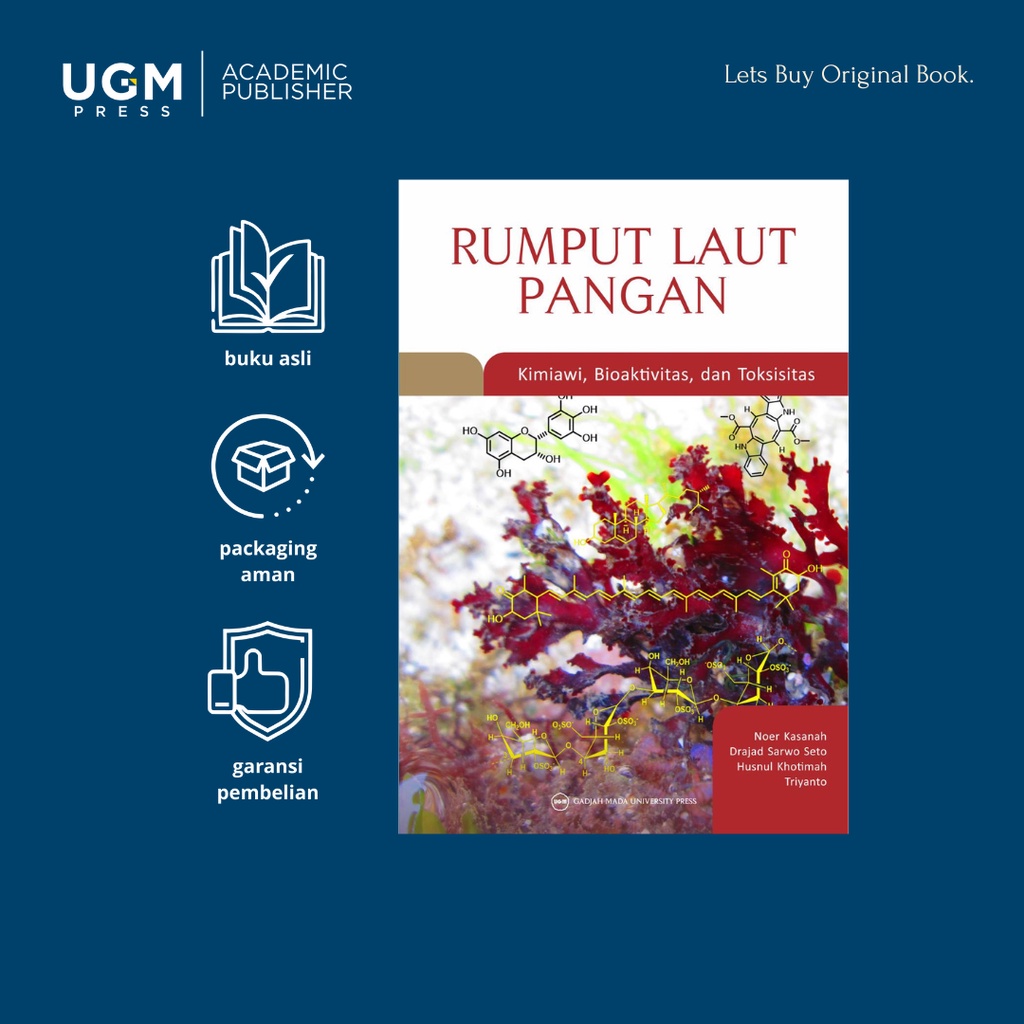 Jual UGM Press Buku Original Rumput Laut Pangan: Kimiawi, Bioaktivitas ...