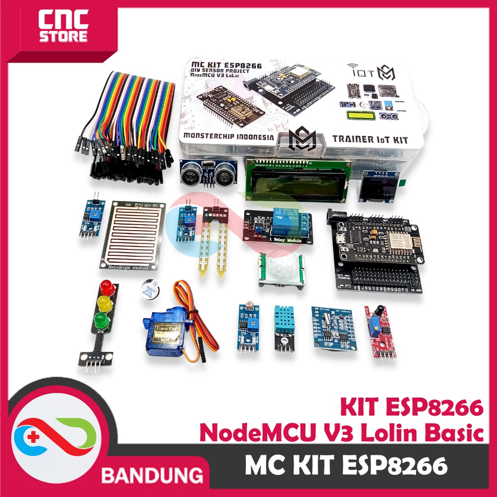 Jual MC KIT ESP8266 NODEMCU V3 LOLIN BASIC IoT KIT PEMBELAJARAN ...