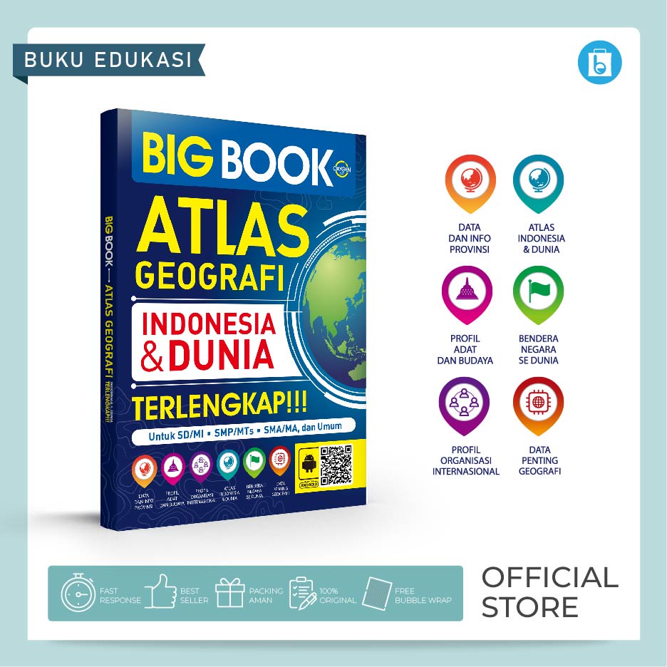 Jual Buku Atlas Big Book Atlas Geografi Indonesia Dan Dunia Shopee