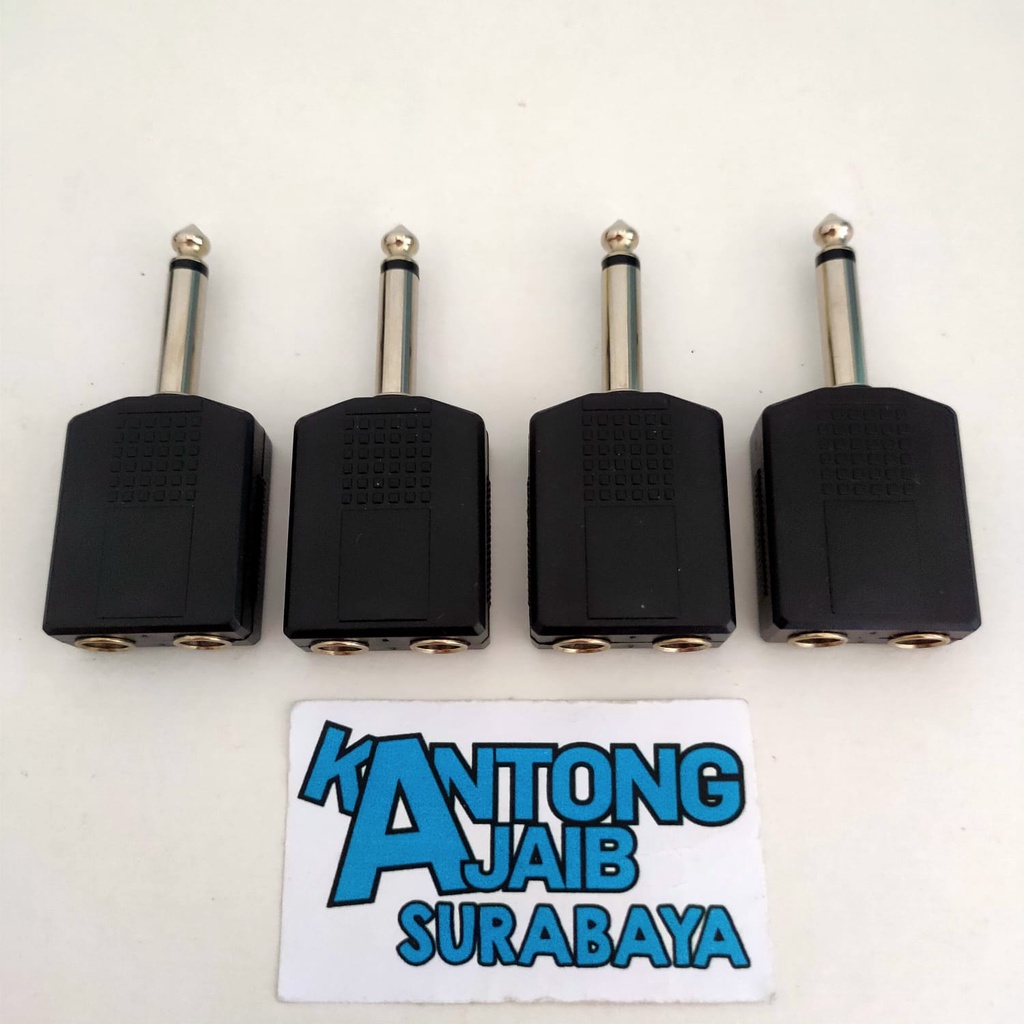 Jual T Akai Mono Sambungan 2 Soket Akai Mono to 1 Jack Akai Mono