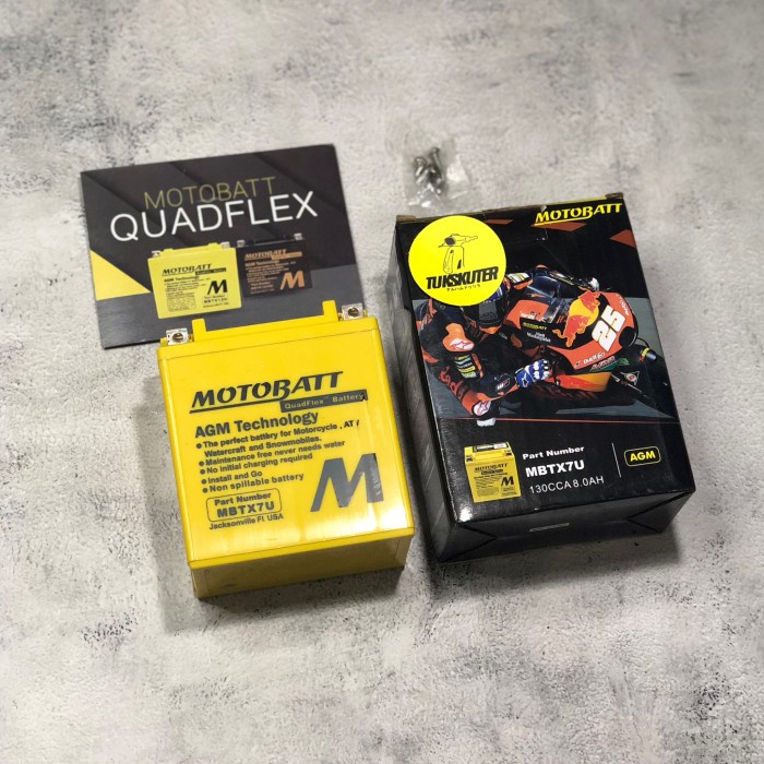 Jual [TKS] Aki Battery aki Motobatt MBTX7U Vespa Sprint Primavera S LX