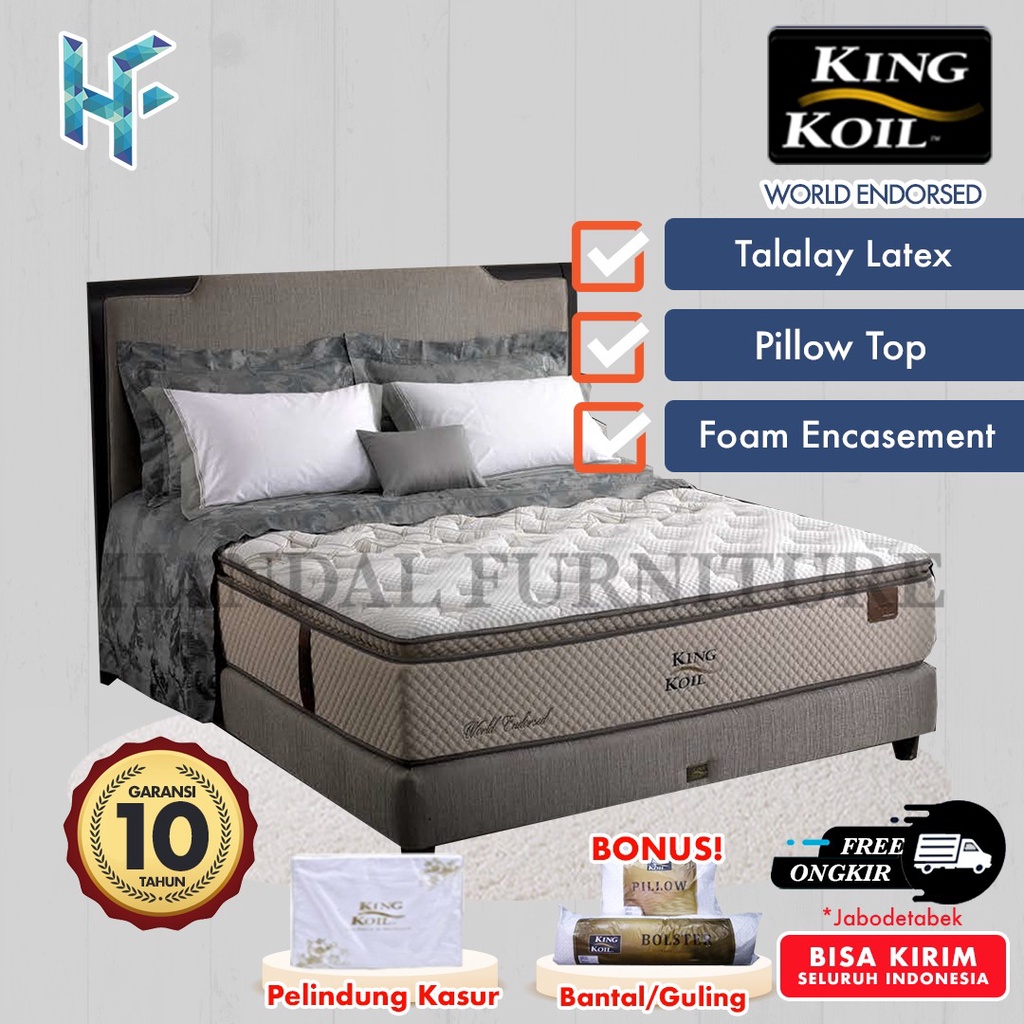 Jual King Koil Set Kasur Spring Bed World Endorsed Shopee Indonesia