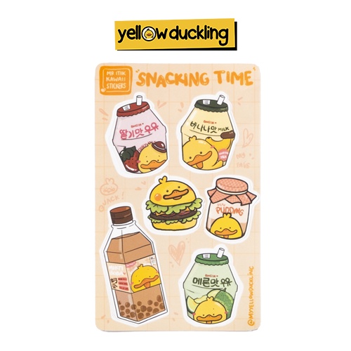 Jual STICKERS - SNACKING TIME EDITION STICKER SET - STIKER MAKANAN ...