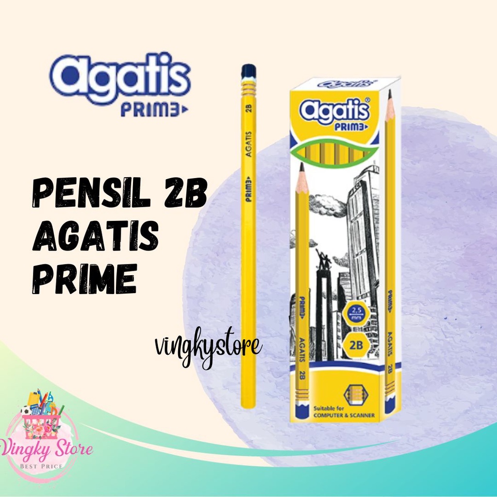 Jual Pensil 2B Prime Agatis ( 12pcs ) | Shopee Indonesia