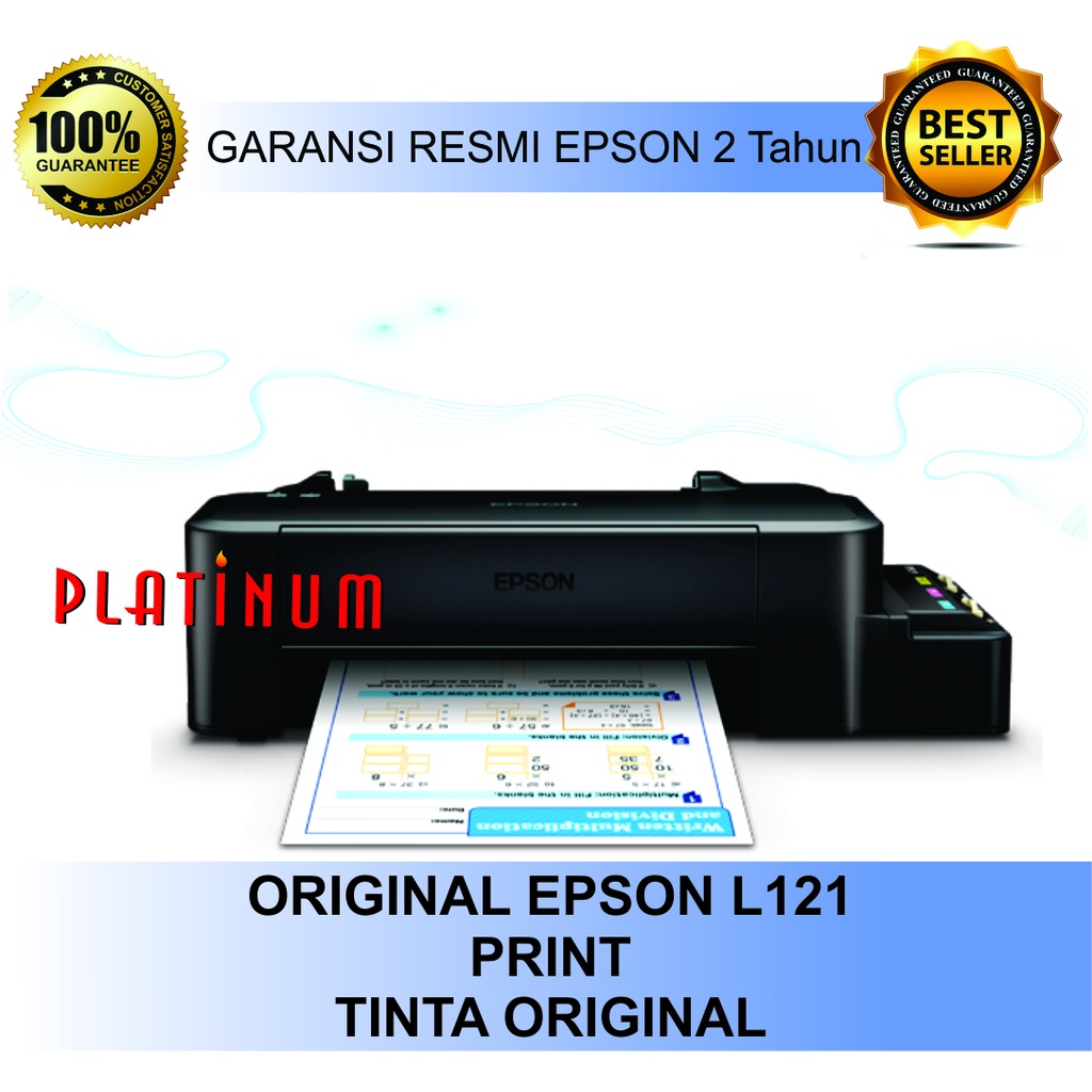 Jual HOT PROMO EPSON L121 PRINT ONLY TINTA ORIGINAL GARANSI RESMI 2