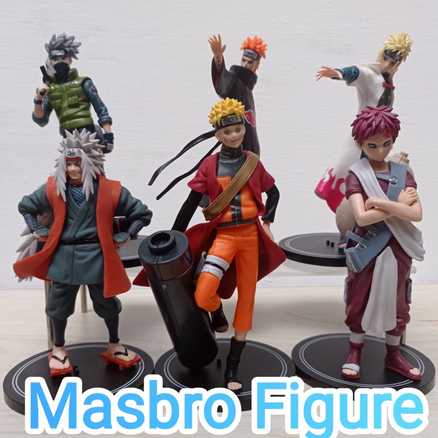 Figuras dos desenhos animados Naruto Figuras Mini Naruto Cartoon Modelo  Kakashi Crianças Presente de Aniversário 6 Pcs por Set 2023 De hy_model.,  $129,62