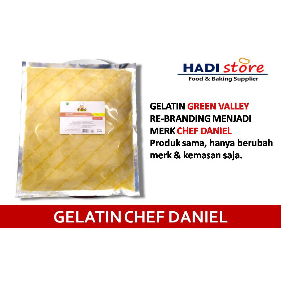 Jual GELATIN GELATINE BUBUK HALAL 1 KG (GREEN VALLEY) Shopee