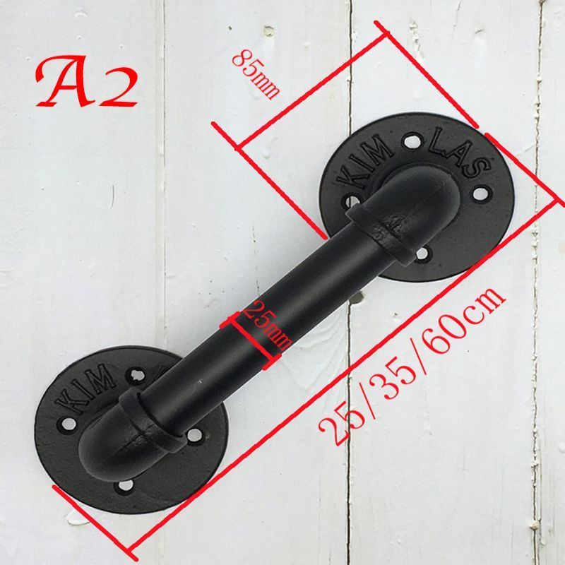 Jual Handle Besi Pintu Industrial 25/35cm Gagang Pintu Besi Industrial ...